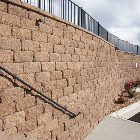 Anchor Diamond Pro Stone Cut Retaining Wall Block System - How To Cut Pavestone Retaining Wall Blocks